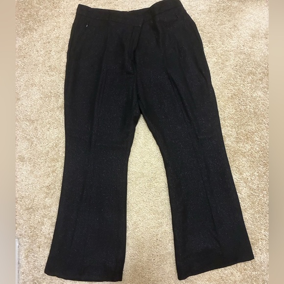 Akris wool blend shimmer black trousers - Picture 2 of 3